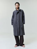 Garment-Dyed Cropped Sleeve Car Coat