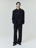 Wool Ripstop Casual Flat Front Pant