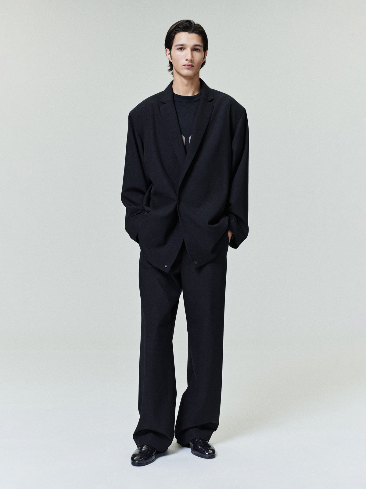 Wool Ripstop Casual Flat Front Pant