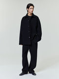 Double Face Wool Cashmere Flared Pants