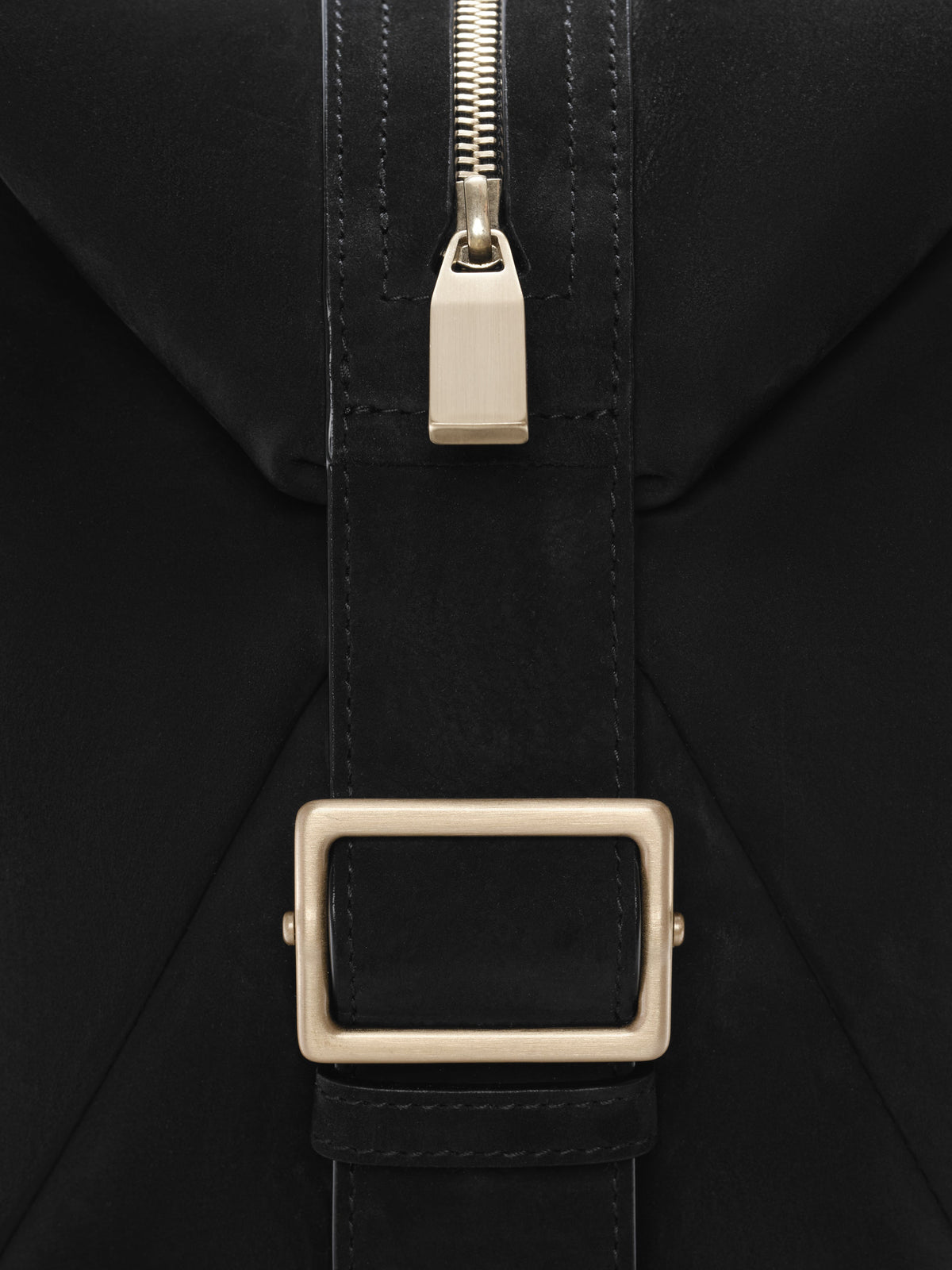 Small Leather Belted Duffle
