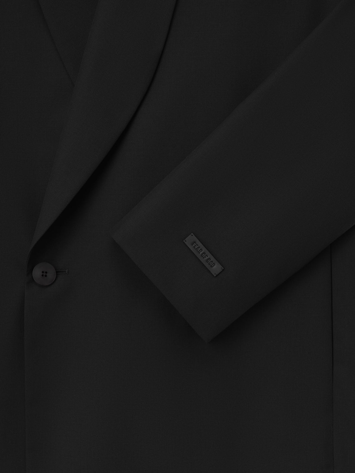 Double-Breasted Wool Poplin Shawl Collar Jacket