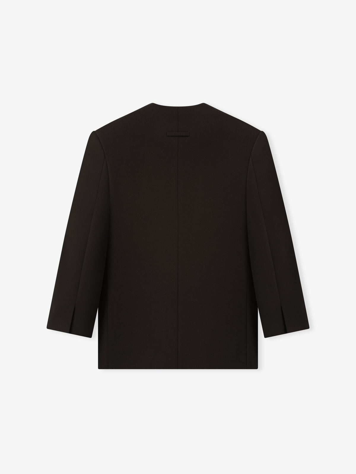 Double Weave Wool Crewneck Jacket