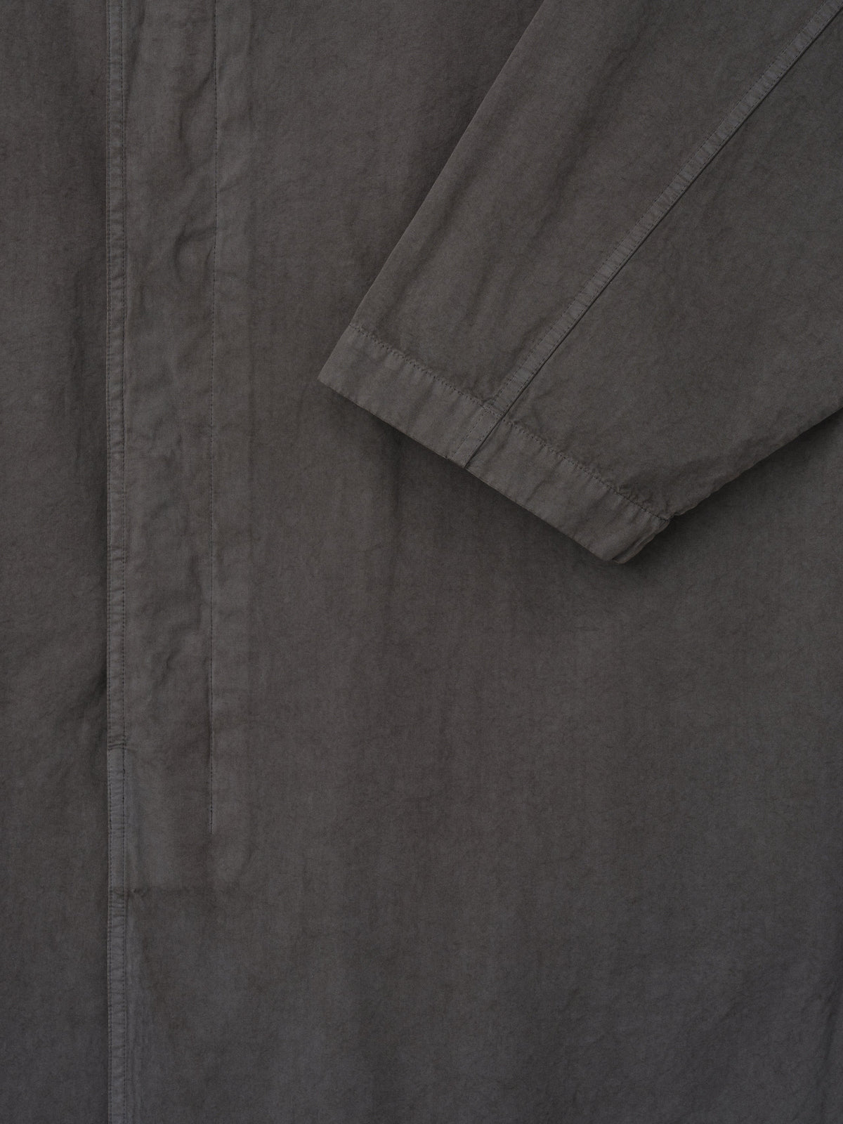 Garment-Dyed Cropped Sleeve Car Coat
