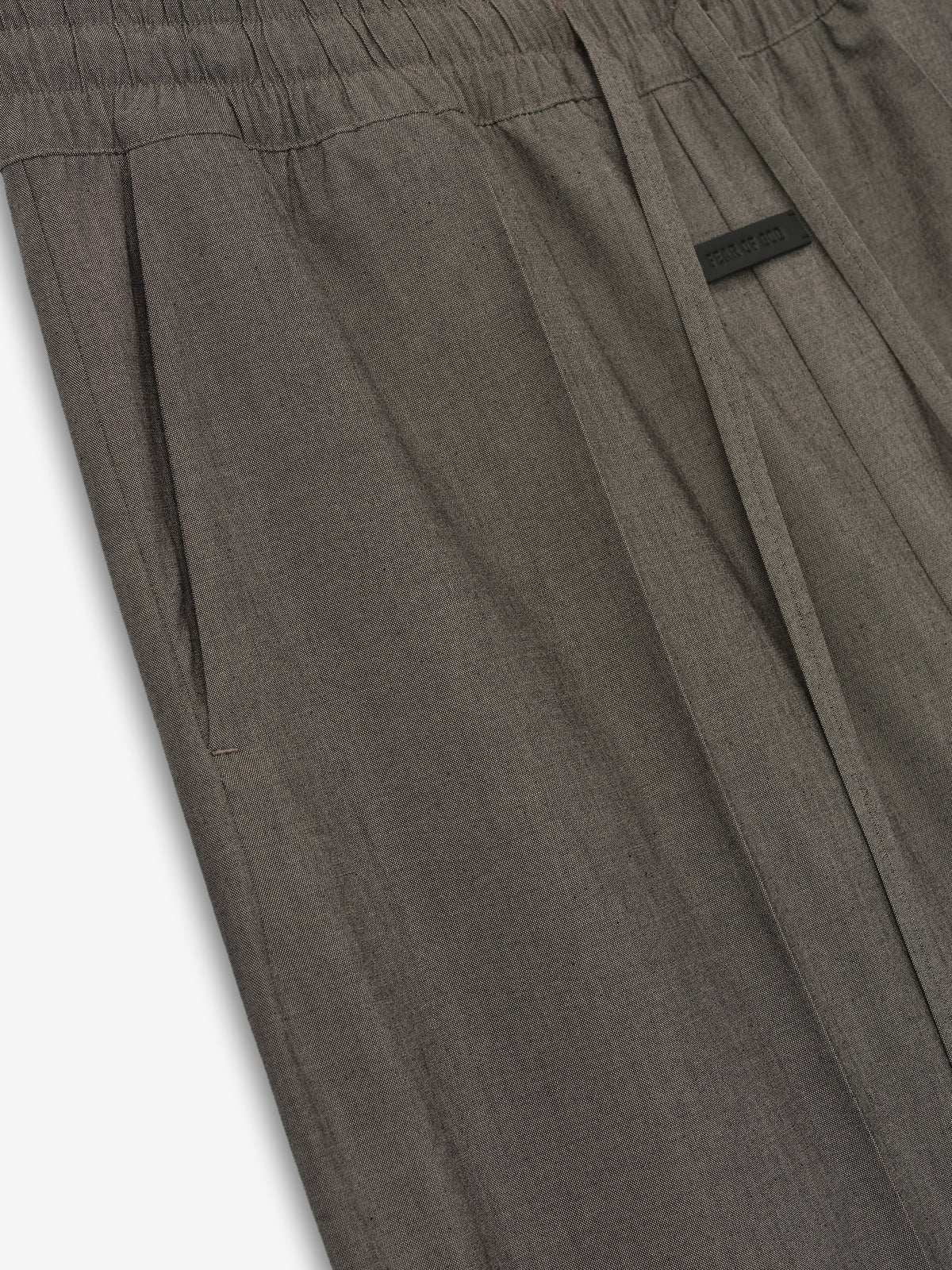 Cotton Wool Oxford Wide Leg Drawstring Pants