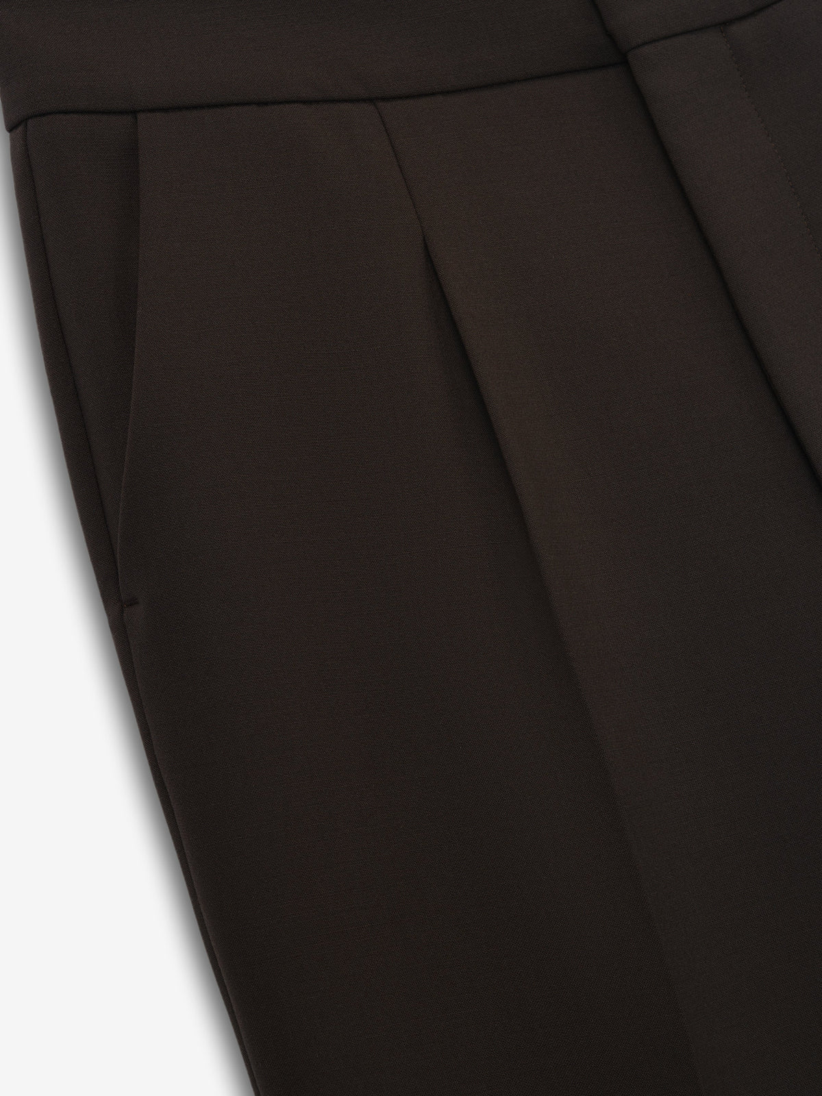 Double Weave Wool Tailored Flared Pants