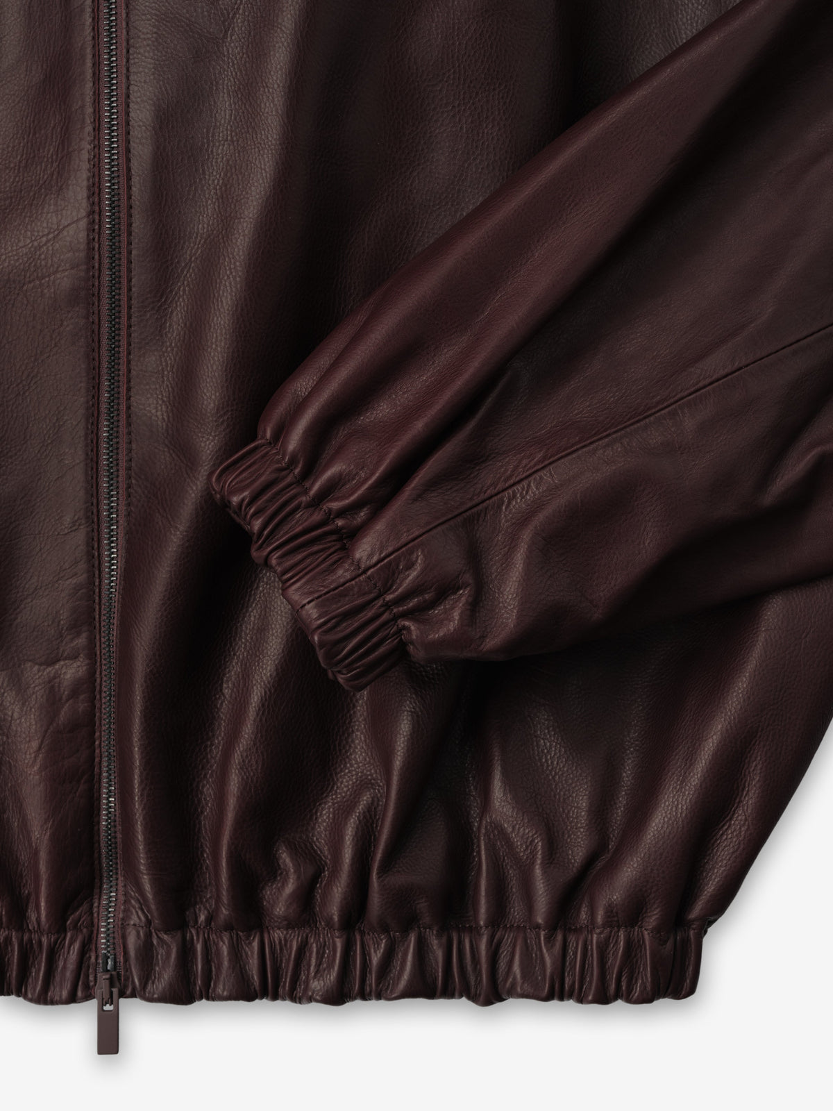 Womens Leather Track Jacket