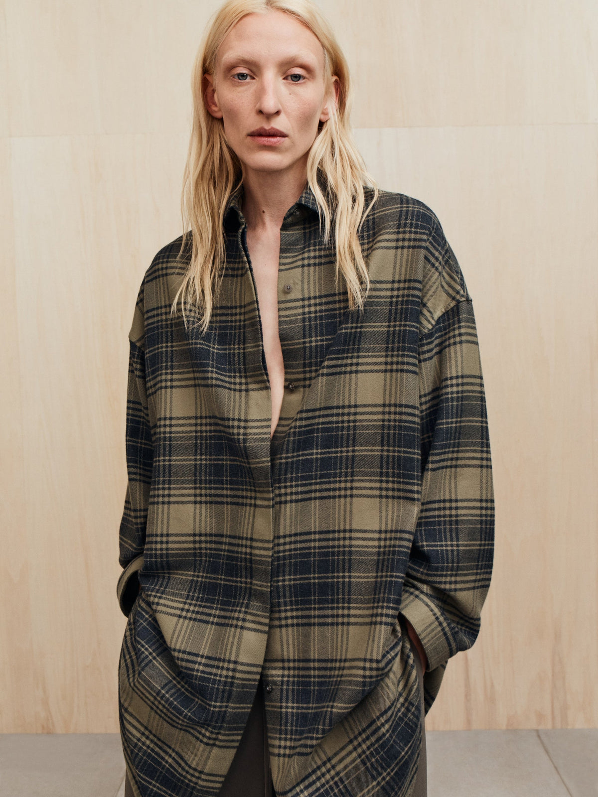 Womens Flannel Relaxed Shirt