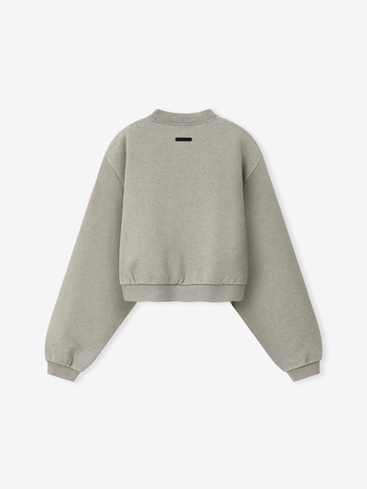 Womens Embossed FW26 Modern Cropped Crewneck