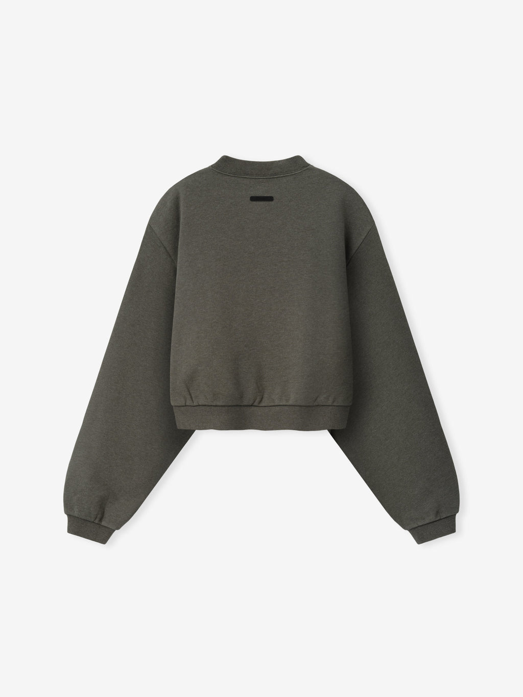 Womens Embossed FW26 Modern Cropped Crewneck