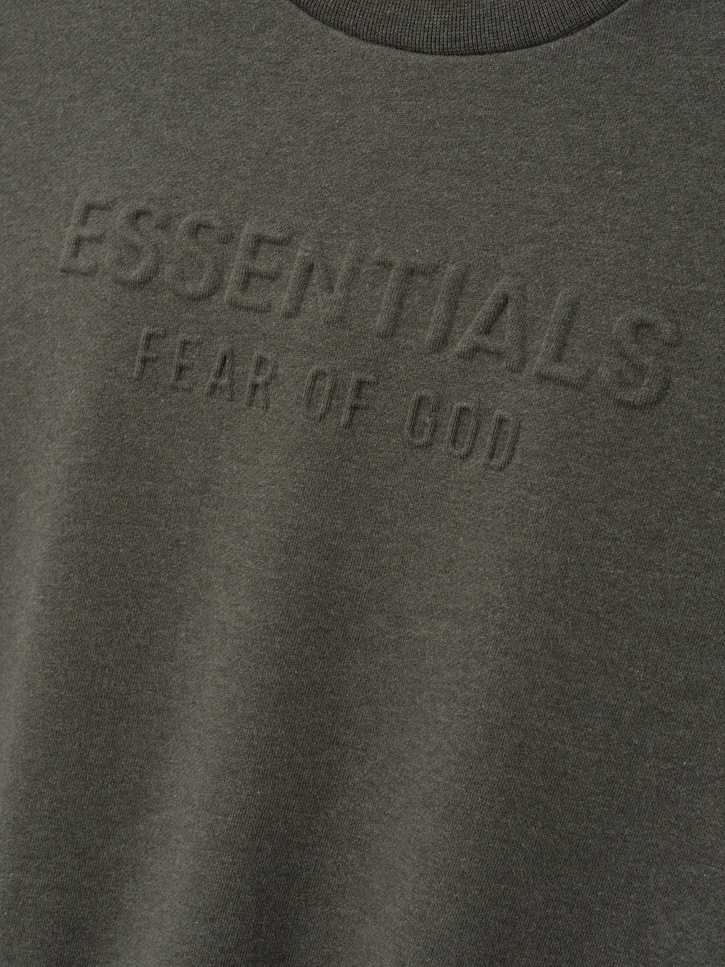 Womens Embossed FW26 Modern Cropped Crewneck