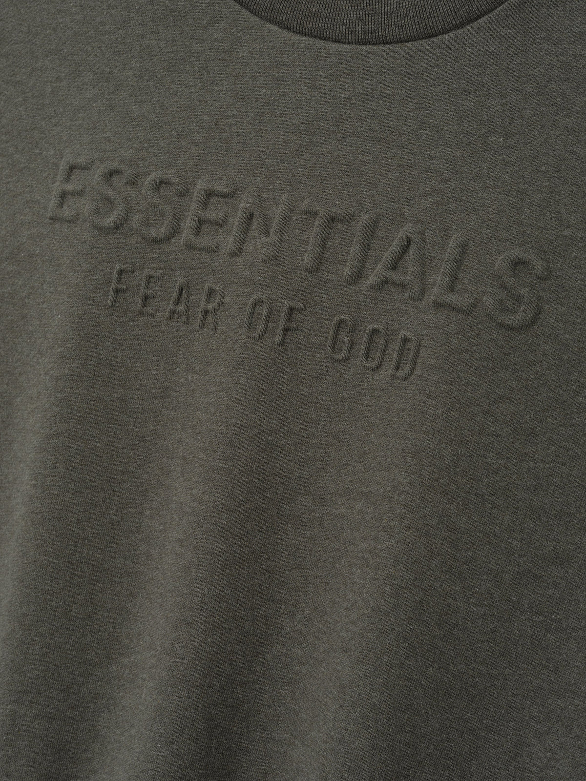 Womens Embossed FW26 Modern Cropped Crewneck